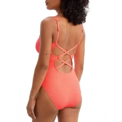 Sunsets Women's Neon Coral Veronica One-Piece - 112-NEOCO