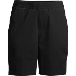 Lands' End Women's Mid Rise Elastic Waist Pull On 10" Knockabout Chino Bermuda Shorts -Style Haven Shop GUEST 73fb53bf 5976 4e67 b836 5237fd0d3a06