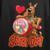 Scooby-Doo Scooby Doo Looking For Love Women's Black Graphic Crop Tee -Style Haven Shop GUEST 74191450 b63b 41f2 a54f 968c308b1113
