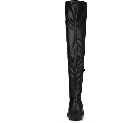 Allegra K Women's Thigh Low Block Heel Over Knee High Fashion Boots 5 Allegra K Women's Thigh Low Block Heel Over Knee High Fashion Boots - Image 3