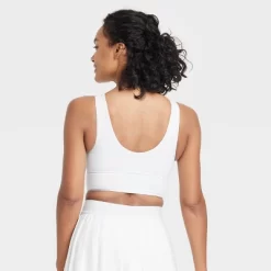 Women's Light Support Brushed Sculpt Bold Stitch Sports Bra - All In Motion™