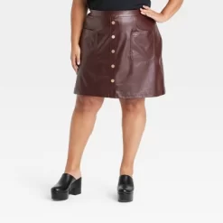 Women's Faux Leather Mini A-Line Skirt - Ava & Viv™ 10 Women's Faux Leather Mini A-Line Skirt - Ava & Viv™ -Style Haven Shop GUEST 74bf1698 6636 479a 90b8 34e9f8aa3c70