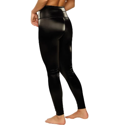 Felina Women's Maia High-Waist Glass-Effect Legging (Black, Small) 4 Felina Women's Maia High-Waist Glass-Effect Legging (Black, Small) - Image 2