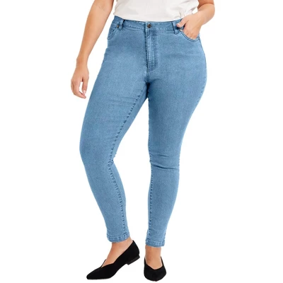 June + Vie By Roaman's Women’s Plus Size Curvie Fit Skinny Jeans 5 June + Vie By Roaman's Women’s Plus Size Curvie Fit Skinny Jeans - Image 3
