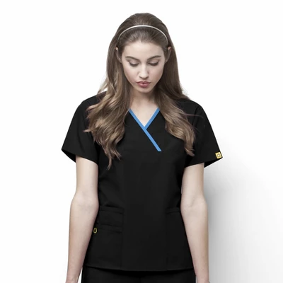 Wink Charlie-Women's Y-Neck Fashion Scrub Top 10 Wink Charlie-Women's Y-Neck Fashion Scrub Top - Image 8