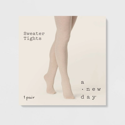 Women's Flat Knit Sweater Tights - A New Day™ 3 Women's Flat Knit Sweater Tights - A New Day™