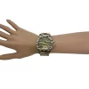 OLIVIA PRATT WOMENS ANIMAL PRINT METAL WATCH