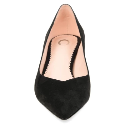 Journee Collection Womens Goldie Pointed Toe Kitten Heel Pumps 7 Journee Collection Womens Goldie Pointed Toe Kitten Heel Pumps - Image 5