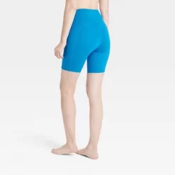Women's Brushed Sculpt Curvy Pocket Bike Shorts 8" - All In Motion™