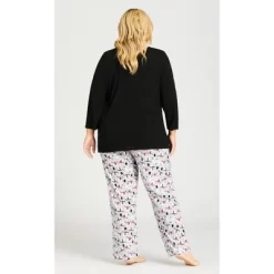 Women's Plus Size Falala Sleep Top - Black | AVENUE 10 Women's Plus Size Falala Sleep Top - Black | AVENUE -Style Haven Shop GUEST 8177aeb2 c3c4 40df a125 e1c67e830768
