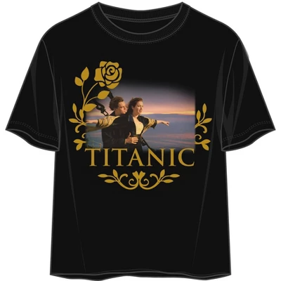 Titanic Jack & Rose Trust Crew Neck Short Sleeve Women's Black Crop T-shirt 6 Titanic Jack & Rose Trust Crew Neck Short Sleeve Women's Black Crop T-shirt - Image 4