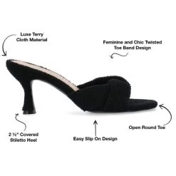 Journee Collection Womens Mannon Soft Terry Cloth Slip On Open Toe Pumps -Style Haven Shop GUEST 836e6331 8c15 45b4 9429 770058b31fda