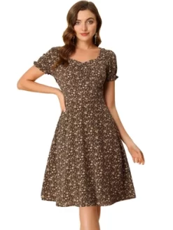 Allegra K Women's Floral Sweetheart Neck Smock Ruffle Print A-Line Dress 22 Allegra K Women's Floral Sweetheart Neck Smock Ruffle Print A-Line Dress -Style Haven Shop GUEST 837bd140 63b6 41ac bb9f c98cccda536b