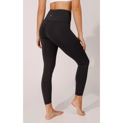 90 Degree By Reflex - Women's Squat Proof Interlink High Waist 7/8 Length Ankle Leggings 4 90 Degree By Reflex - Women's Squat Proof Interlink High Waist 7/8 Length Ankle Leggings - Image 2