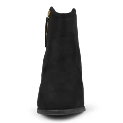 Journee Collection Womens Link Outside Zip Stacked Heel Booties -Style Haven Shop GUEST 8586d2b7 947b 4008 9761 89fd7f69ad68