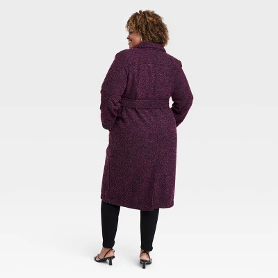 Women's Long Sleeve Wool Pea Coat - Ava & Viv™ 3 Women's Long Sleeve Wool Pea Coat - Ava & Viv™