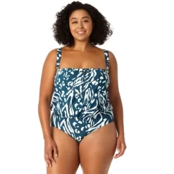 Anne Cole Plus - Women's Strapless Blouson Keyhole One Piece Swimsuit 13 Anne Cole Plus - Women's Strapless Blouson Keyhole One Piece Swimsuit -Style Haven Shop GUEST 87bb7b06 d656 412d b811 e11f09d80fad