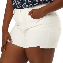 Agnes Orinda Women's Plus Size Denim Mid-Rise Stretchy Raw Hem Casual Jean Shorts 13 Agnes Orinda Women's Plus Size Denim Mid-Rise Stretchy Raw Hem Casual Jean Shorts -Style Haven Shop GUEST 87dbe729 3622 4232 be98 fabbb31faf8e