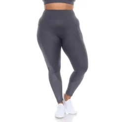 Plus Size High-Waist Mesh Fitness Leggings - White Mark -Style Haven Shop GUEST 88542f27 026d 4133 9f6e fa1406991ed5
