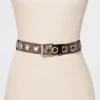 Women's Oversize Grommet Jelly Belt - Wild Fable™ Black