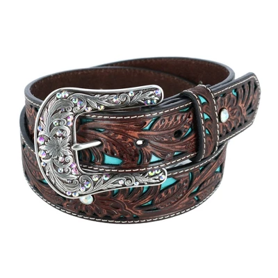 Ariat Women's Western Belt With Turquoise Inlays 5 Ariat Women's Western Belt With Turquoise Inlays - Image 3