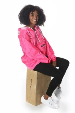 Members Only Women's Pink Looney Tunes Popover Windbreaker Jacket -Style Haven Shop GUEST 8b591374 235e 4eea b8f7 97403f132a8f
