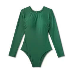 Women's Long Sleeve One Piece Swimsuit - Kona Sol™ Green 11 Women's Long Sleeve One Piece Swimsuit - Kona Sol™ Green -Style Haven Shop GUEST 8caa6ed6 f9db 4643 887b 5a0519eb04e2