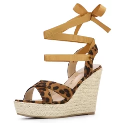 Allegra K Women's Espadrille Platform Lace Up Wedges Sandals 20 Allegra K Women's Espadrille Platform Lace Up Wedges Sandals -Style Haven Shop GUEST 8d1235bf ed92 4a76 ad08 145716bb1c61