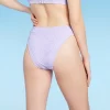 Women's Wavy Terry Textured Mid-Waist Ultra High Leg Cheeky Bikini Bottom - Wild Fable™ Lilac Purple -Style Haven Shop GUEST 8db04ba4 acde 4789 835e c983545bd2dc