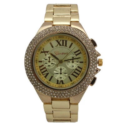 OLIVIA PRATT CLASSY 3-DIAL AND RHINESTONE BEZEL METAL WATCH 7 OLIVIA PRATT CLASSY 3-DIAL AND RHINESTONE BEZEL METAL WATCH - Image 5