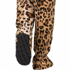 Footed Pajamas - Cheetah Spots Adult Hoodie Chenille Onesie -Style Haven Shop GUEST 8eeef25d 625a 4a4d be67 124bce0ee354