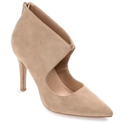 Journee Collection Womens Junniper Back Heel Zip High Stiletto Pointed Toe Pumps -Style Haven Shop GUEST 8f44cd3d d5d2 4385 aa61 3494ce1219ed