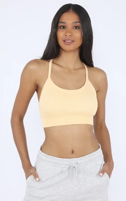 90 Degree By Reflex Women's Seamless Ribbed Cropped Bra Top 2pk 9 90 Degree By Reflex Women's Seamless Ribbed Cropped Bra Top 2pk - Image 7