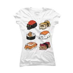 Junior's Design By Humans Sushi Persian Cat By Huebucket T-Shirt 14 Junior's Design By Humans Sushi Persian Cat By Huebucket T-Shirt -Style Haven Shop GUEST 93772622 1610 4d02 9634 90231982f5a7