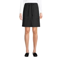 Lands' End Women's High Rise Elastic Waist Pull On Soft Cotton Blend Skort -Style Haven Shop GUEST 95a8d1fa aa29 4faf af37 a54d597b6561