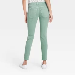 Women's Mid-Rise Skinny Stretch Ankle Jeans - Universal Thread™ Green