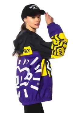 Members Only - Women's Colorblock Windbreaker Oversized Jacket - Purple -Style Haven Shop GUEST 96639ac2 2441 4741 9b35 90b4f44b1768