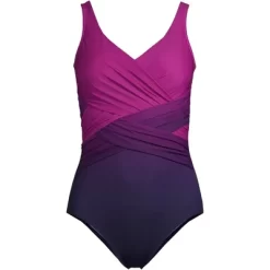 Lands' End Women's Plus Size DD-Cup Slender Tummy Control Chlorine Resistant Wrap One Piece Swimsuit 13 Lands' End Women's Plus Size DD-Cup Slender Tummy Control Chlorine Resistant Wrap One Piece Swimsuit -Style Haven Shop GUEST 96dba89c 8bb6 4c5e 9afe 91e1aa26ac1a