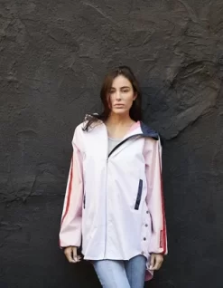 Members Only Women's Long Satin Twill Jacket
