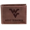 Evergreen West Virginia University Crazy Horse Collection Bi-Fold Wallet
