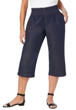 Jessica London Women’s Plus Size Wide-Leg Crop Chambray Pants 10 Jessica London Women’s Plus Size Wide-Leg Crop Chambray Pants -Style Haven Shop GUEST 9a88f214 e4d1 469b 9815 8e05ec3f8eb6