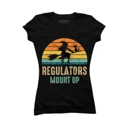 Junior's Design By Humans Regulators Mount Up Halloween Witch By RedBirdLS T-Shirt -Style Haven Shop GUEST 9d2d9f1c ac43 45e1 aa35 35edbba0df64
