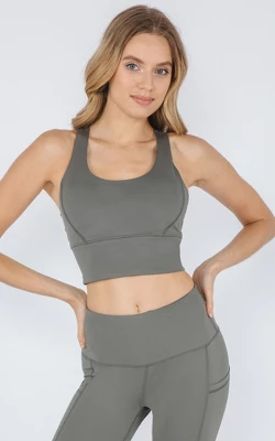 90 Degree By Reflex Womens Lux Racerback Longline Warrior Bra 8 90 Degree By Reflex Womens Lux Racerback Longline Warrior Bra - Image 6