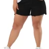 Agnes Orinda Women's Plus Size Denim Mid-Rise Stretchy Raw Hem Casual Jean Shorts -Style Haven Shop GUEST a0786bac 484c 447b becb 896ef66904a7
