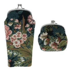 CTM Women's Floral Print Tapestry Glasses Case And Coin Purse Set -Style Haven Shop GUEST a1b8297f b6fd 494f a7a9 81fa1db1f767
