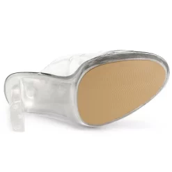 Allegra K Women's Clear Platform Block Heeled Slides Sandals -Style Haven Shop GUEST a282b04f d821 45af aa62 78afc9287fcc