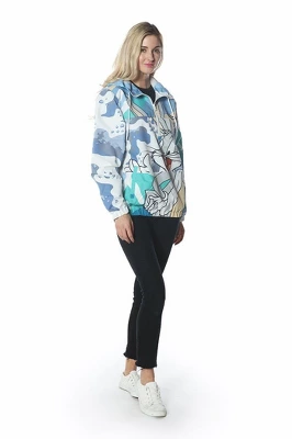 Members Only - Women's Bugs Patchwork Windbreaker Oversized Jacket 4 Members Only - Women's Bugs Patchwork Windbreaker Oversized Jacket - Image 2