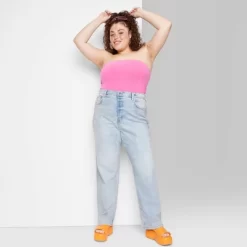 Women's Super-High Rise Distressed Straight Jeans - Wild Fable™ Light Wash -Style Haven Shop GUEST a54007a5 e913 496f 9b1f d4ca567c83b3