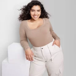 Women's Long Sleeve Scoop Neck T-Shirt - Wild Fable™ -Style Haven Shop GUEST a5dd652b 0e77 4f7f a8cd c1cf4b55d56a