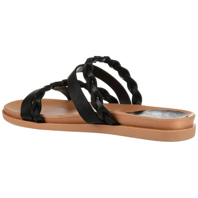 Journee Collection Womens Colette Slide Flat Sandals 8 Journee Collection Womens Colette Slide Flat Sandals - Image 6